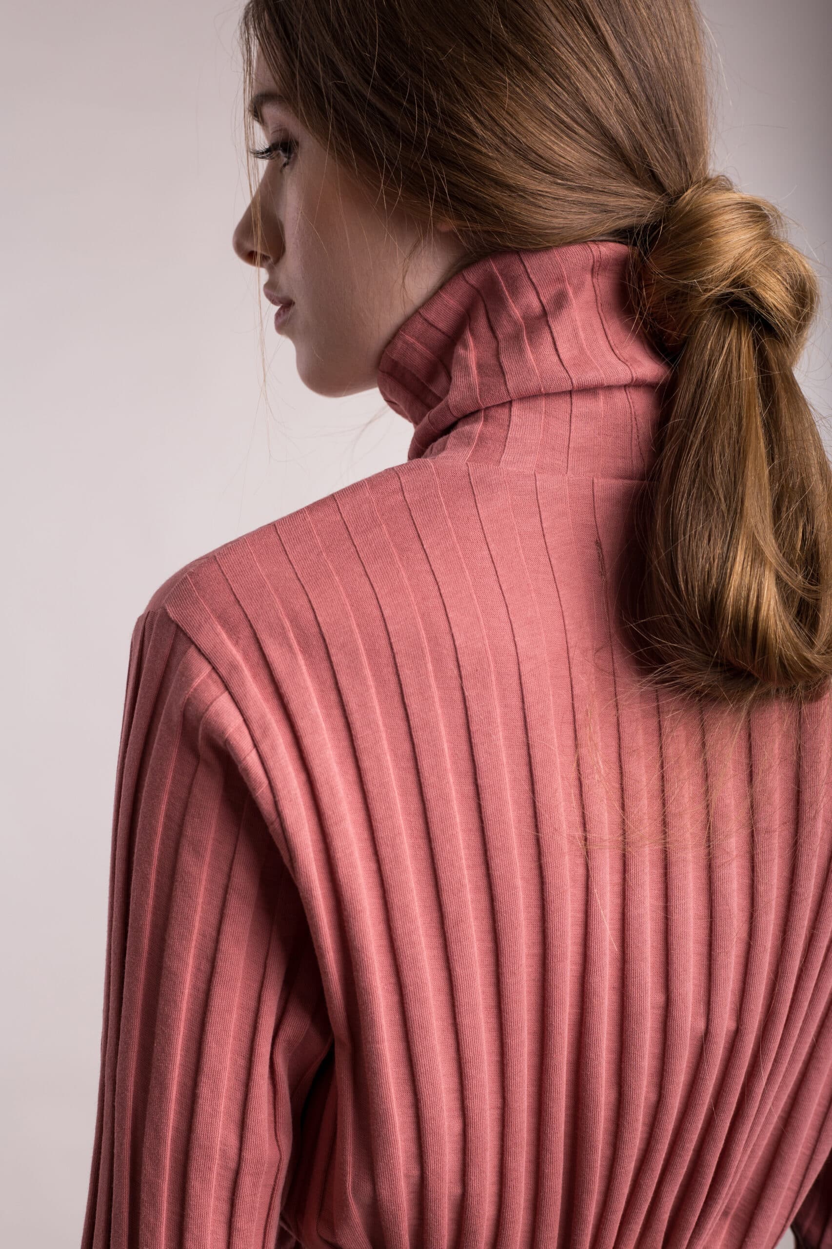 Wide rib high neck top - Image 5