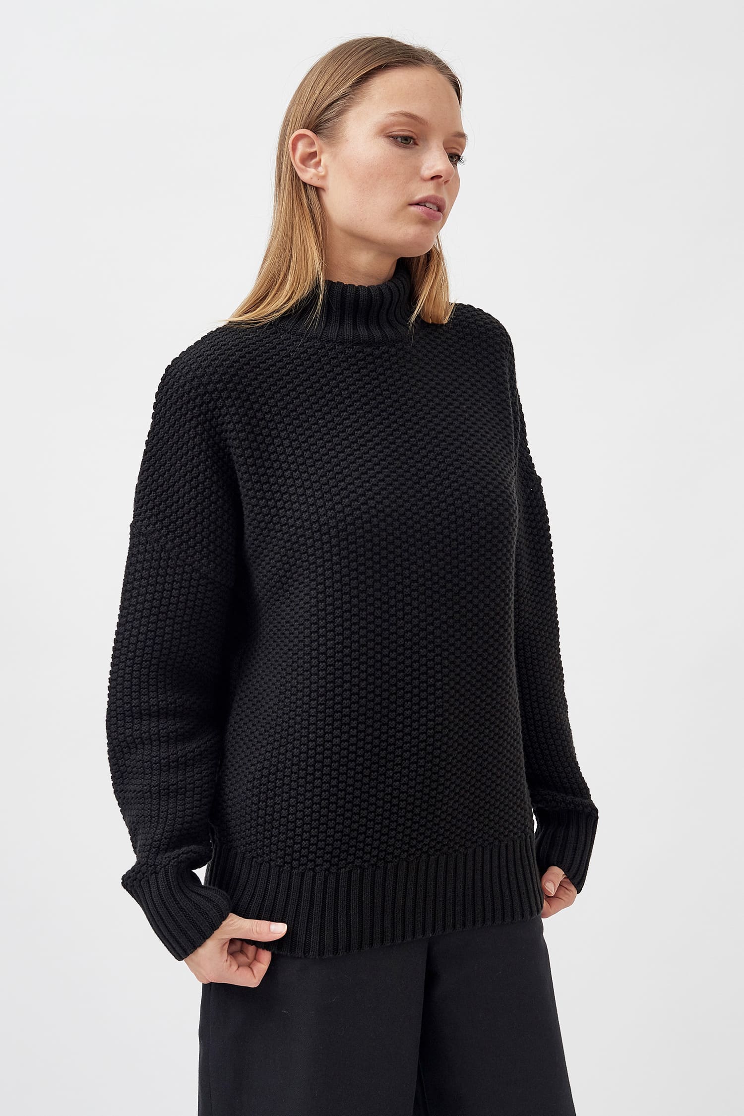 Knitted rice cubes pullover - Image 3