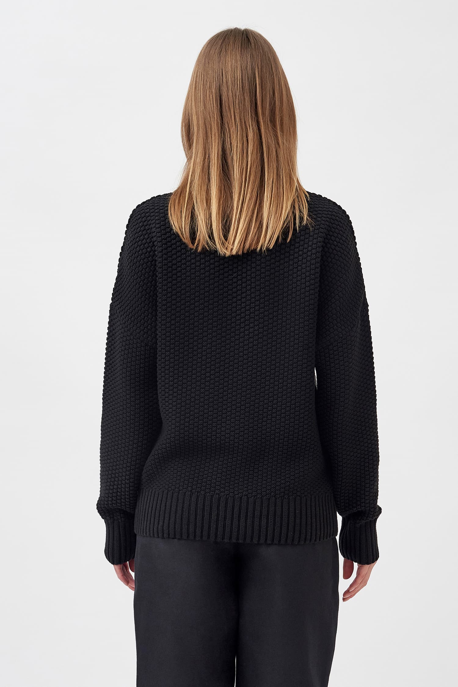 Knitted rice cubes pullover - Image 4