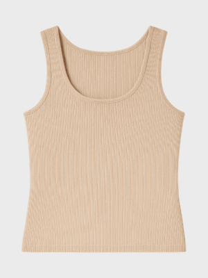 Knitted scoop neck top