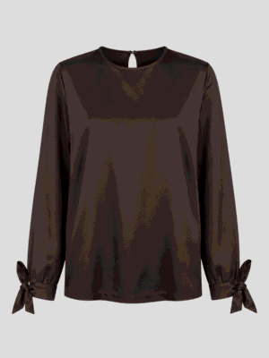 Chocolate brown blouse