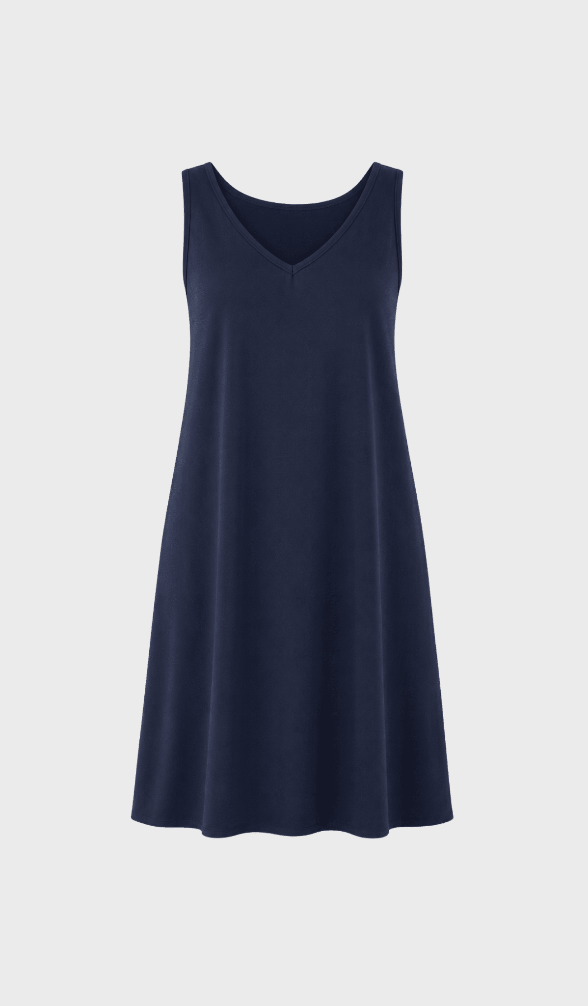 Reversible knee-length tencel dress