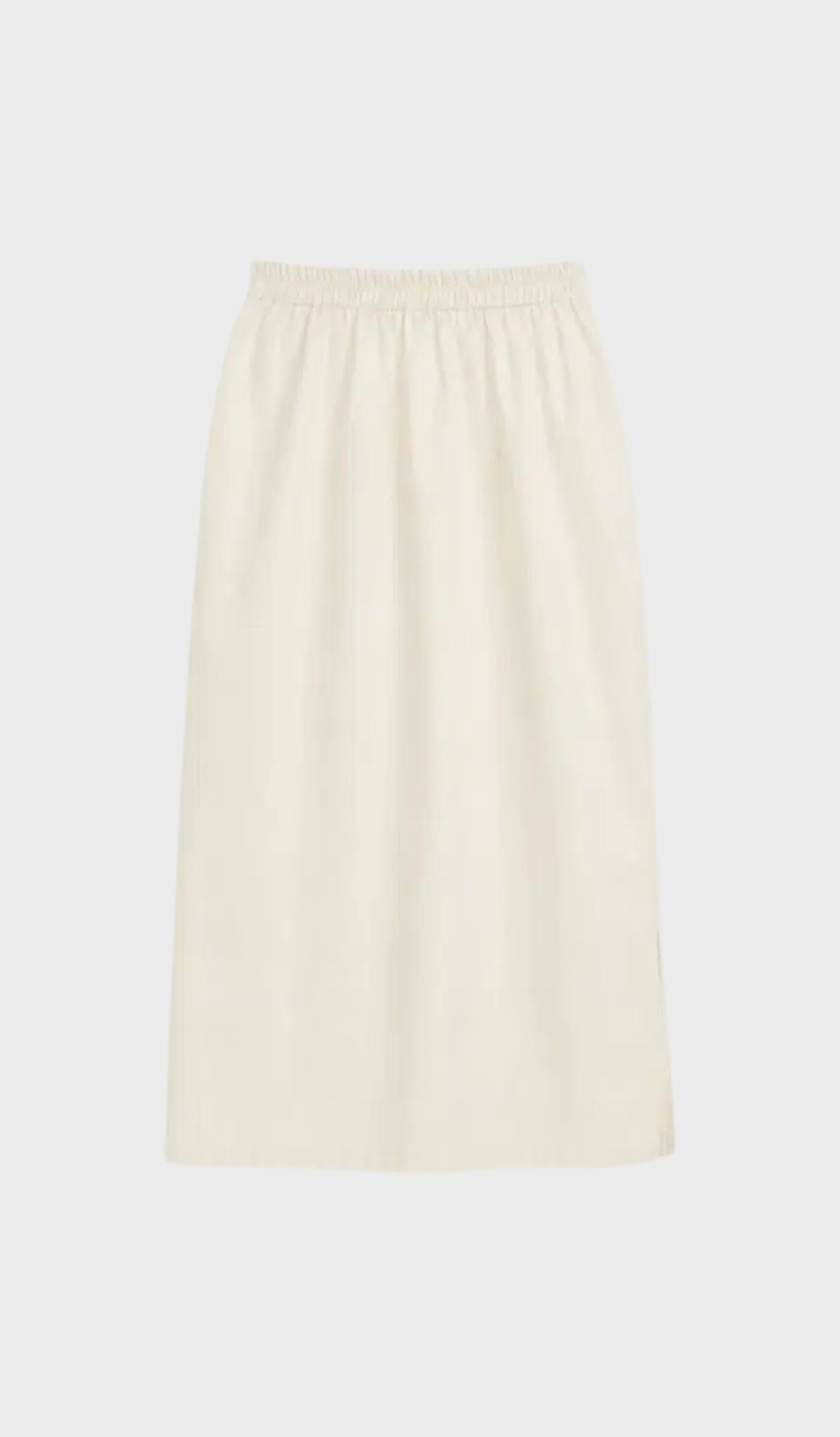 Sateen long side cut skirt