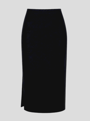 Side cut pencil skirt