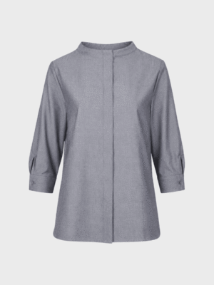 Standing neckline blouse