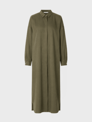 Tencel long shirt dress