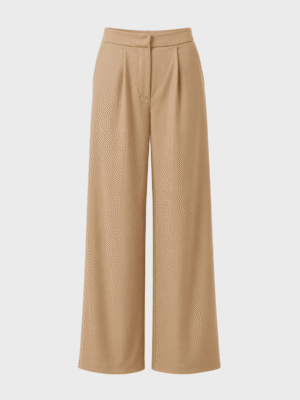 Wide-leg tailored trousers