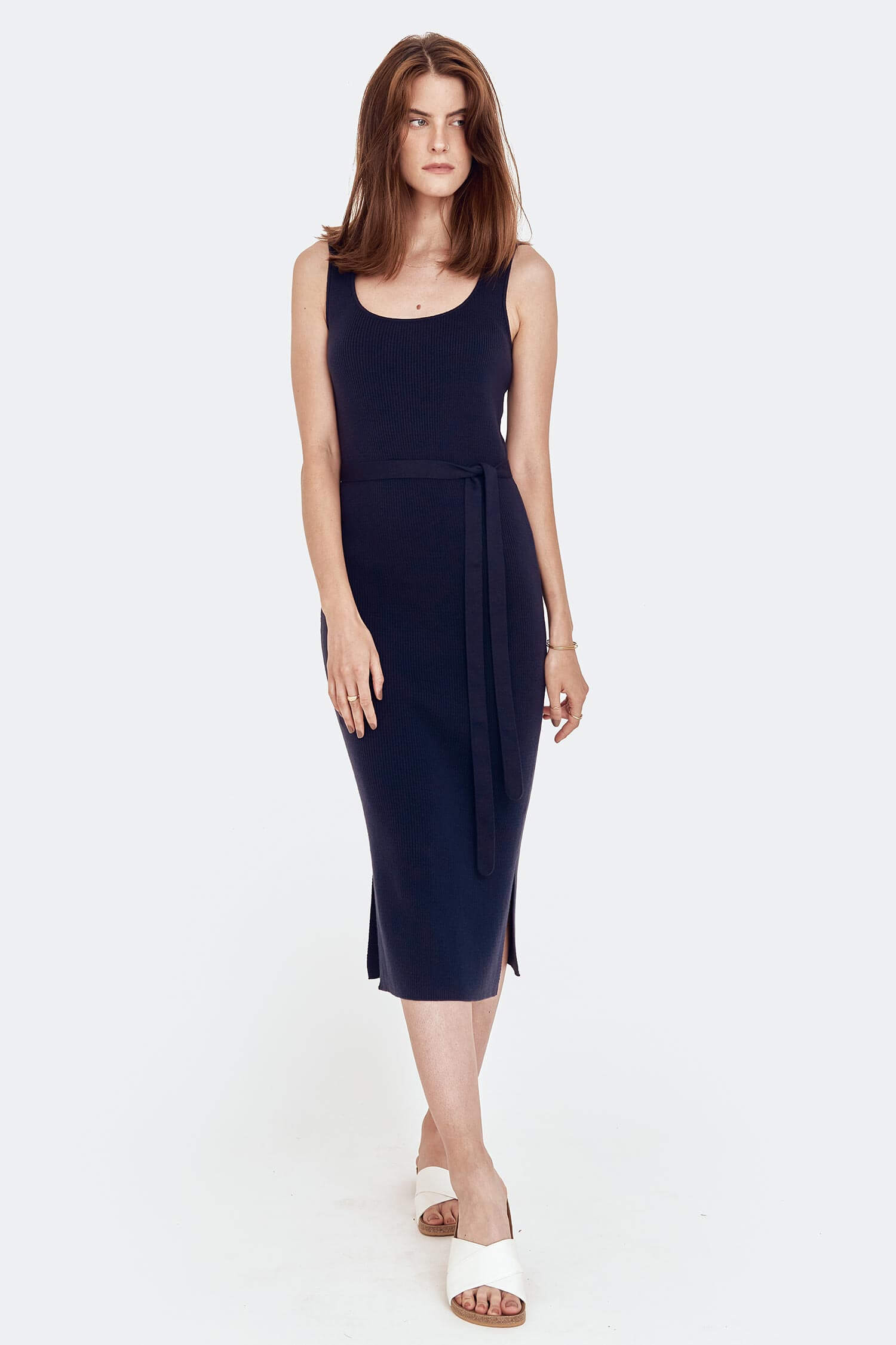 Knitted scoop neck dress - Image 2