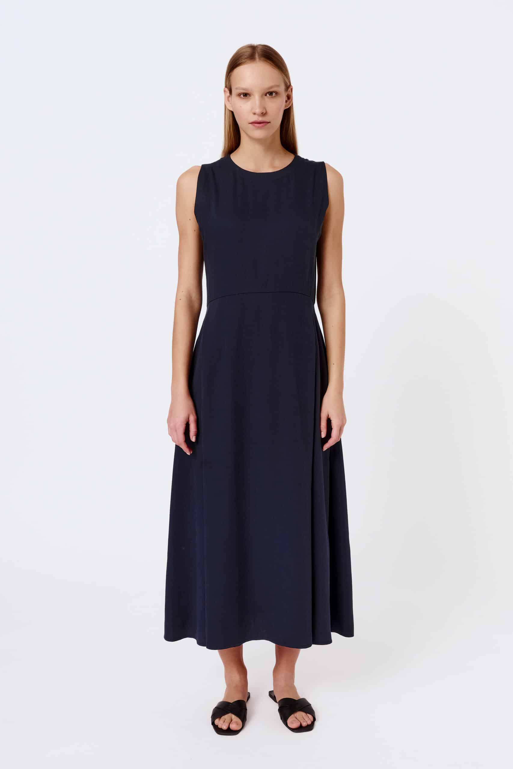 Tencel pleat dress - Image 2
