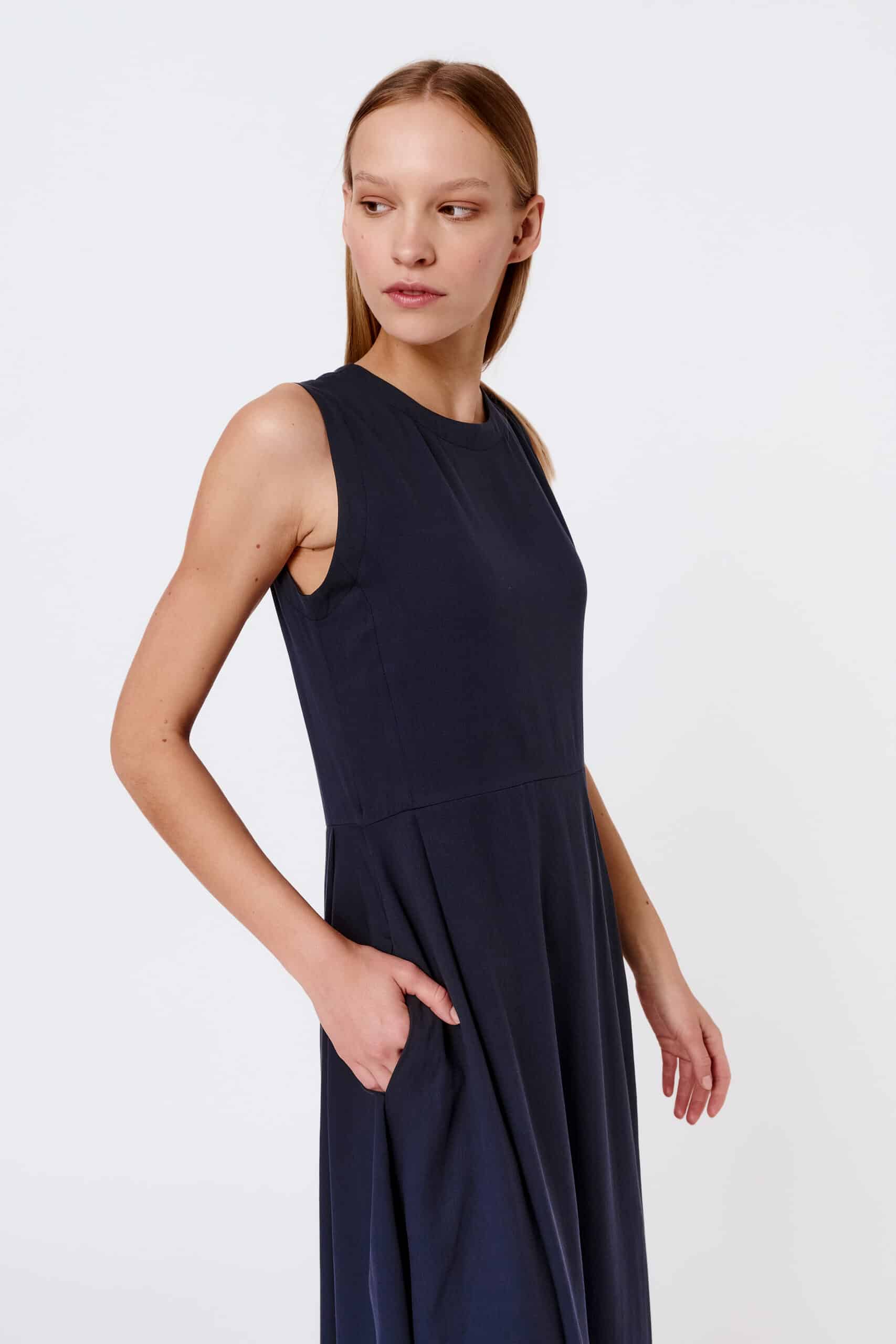 Tencel pleat dress - Image 5