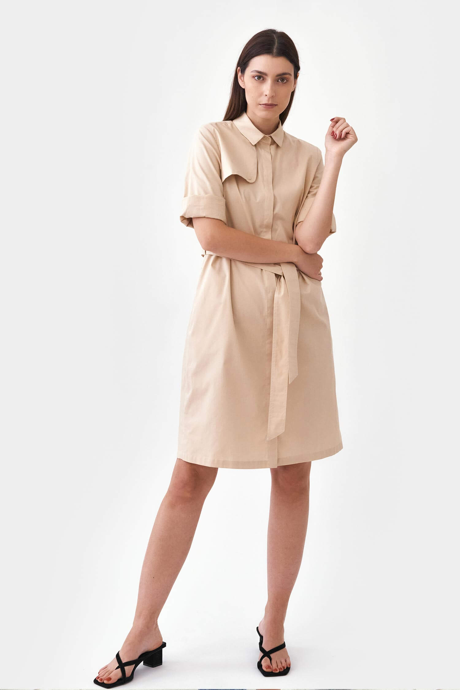 Trench shirt dress - Image 2