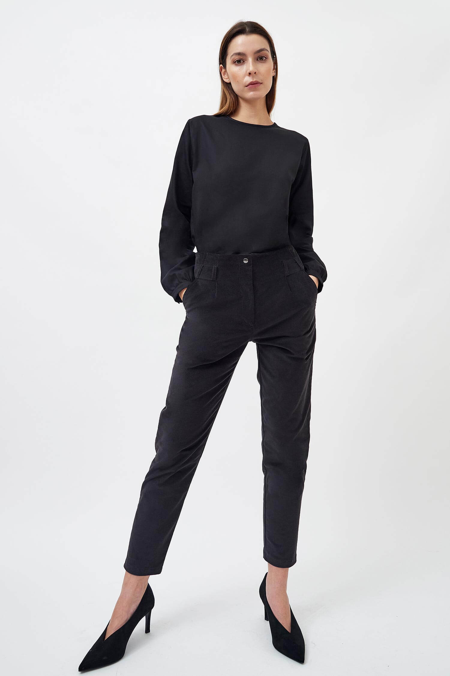 Straight corduroy trousers - Image 3