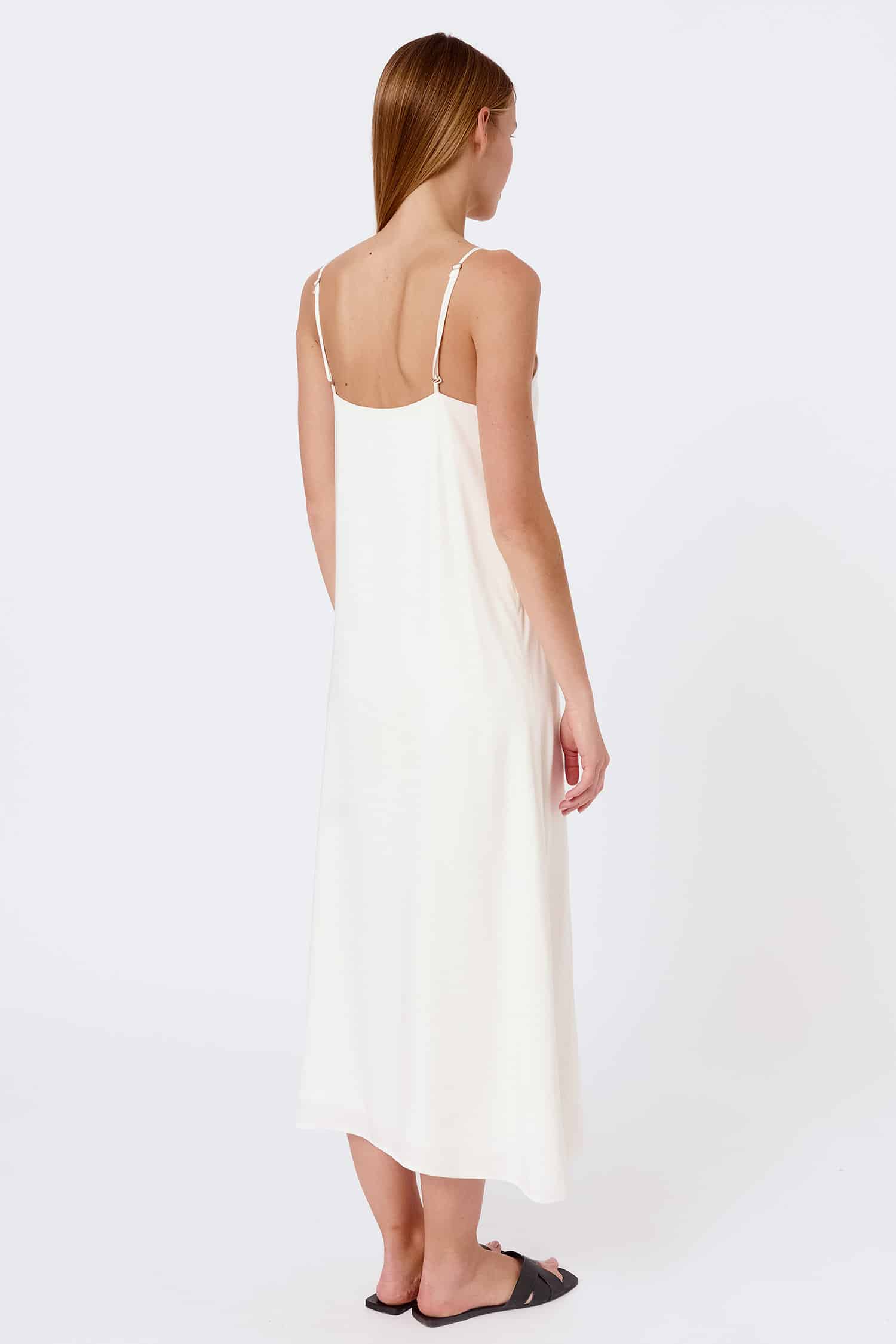Tencel sateen front detail slip dress - Image 3