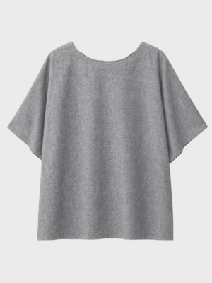 Hemp back detail top