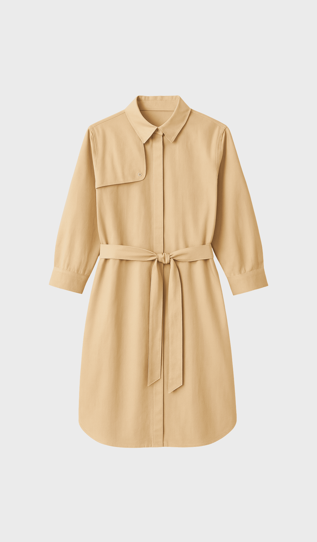 Trench shirt dress