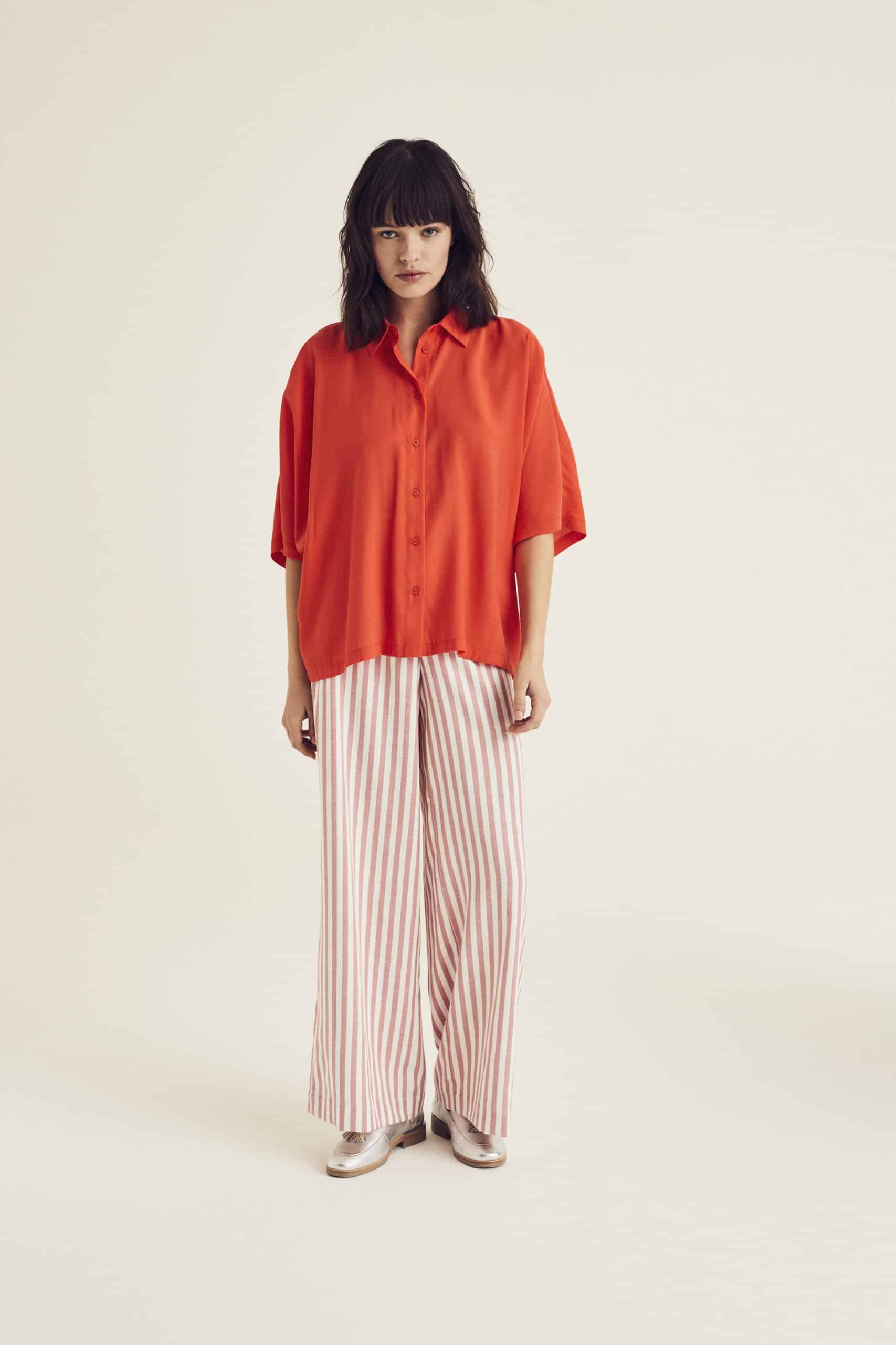 Red oversized blouse - Image 3