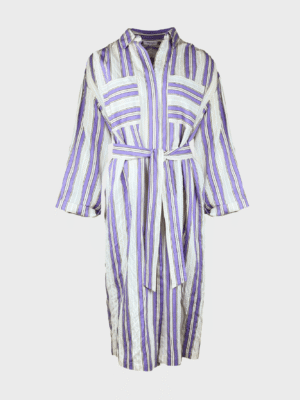 Striped shirt dress