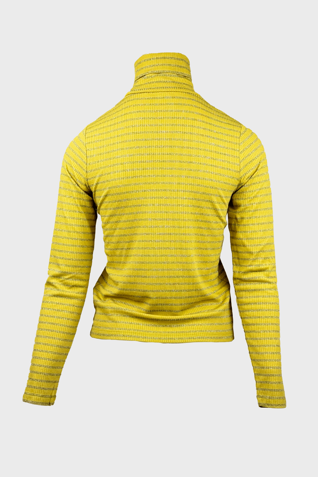 Mustard yellow turtleneck sweater - Image 2