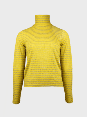 Mustard yellow turtleneck sweater