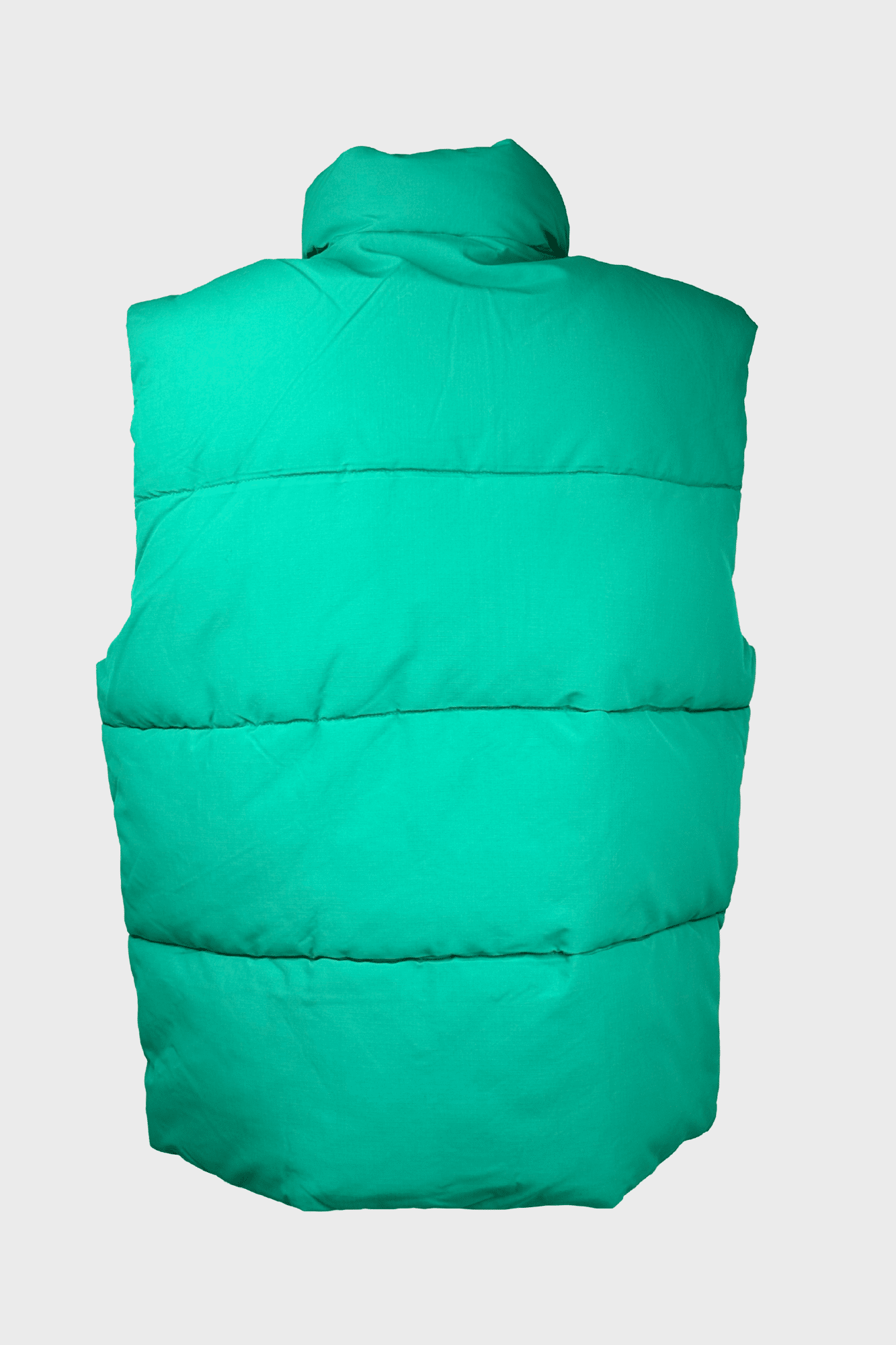 Sleeveless padded teal vest - Image 2