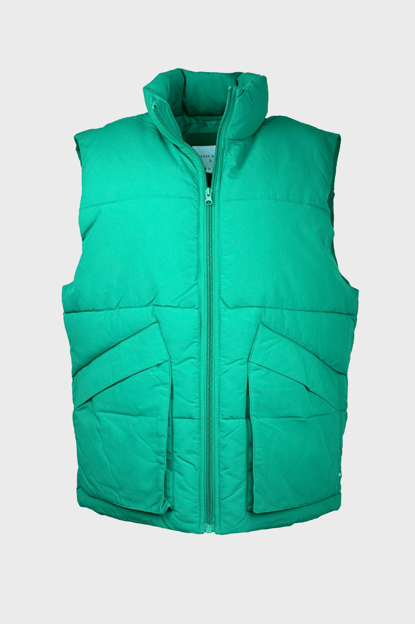 Sleeveless padded teal vest