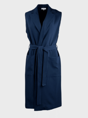 Sleeveless trench-style vest