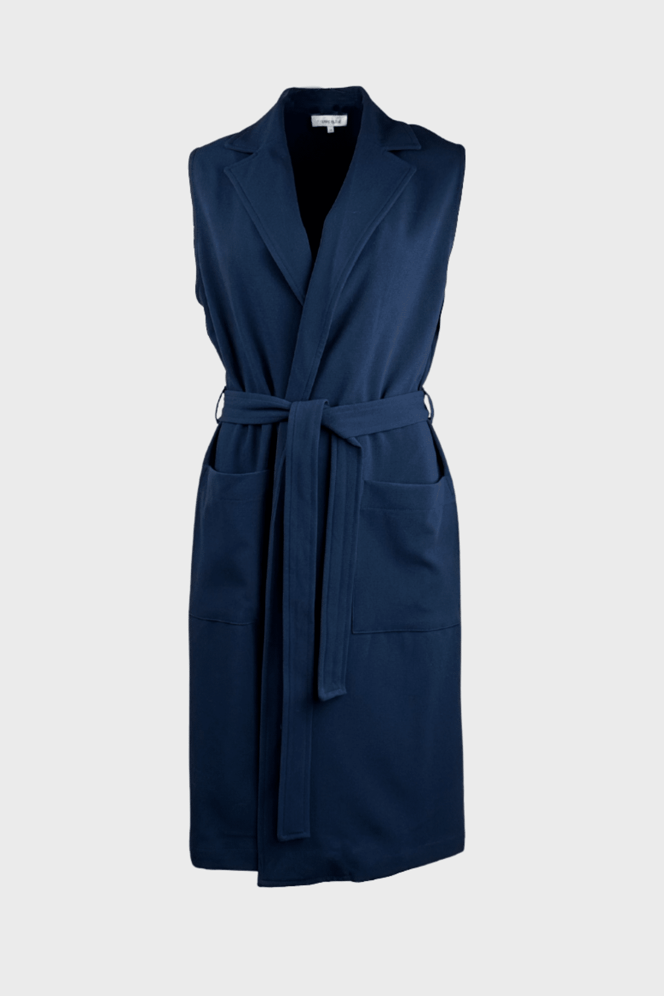 Sleeveless trench-style vest