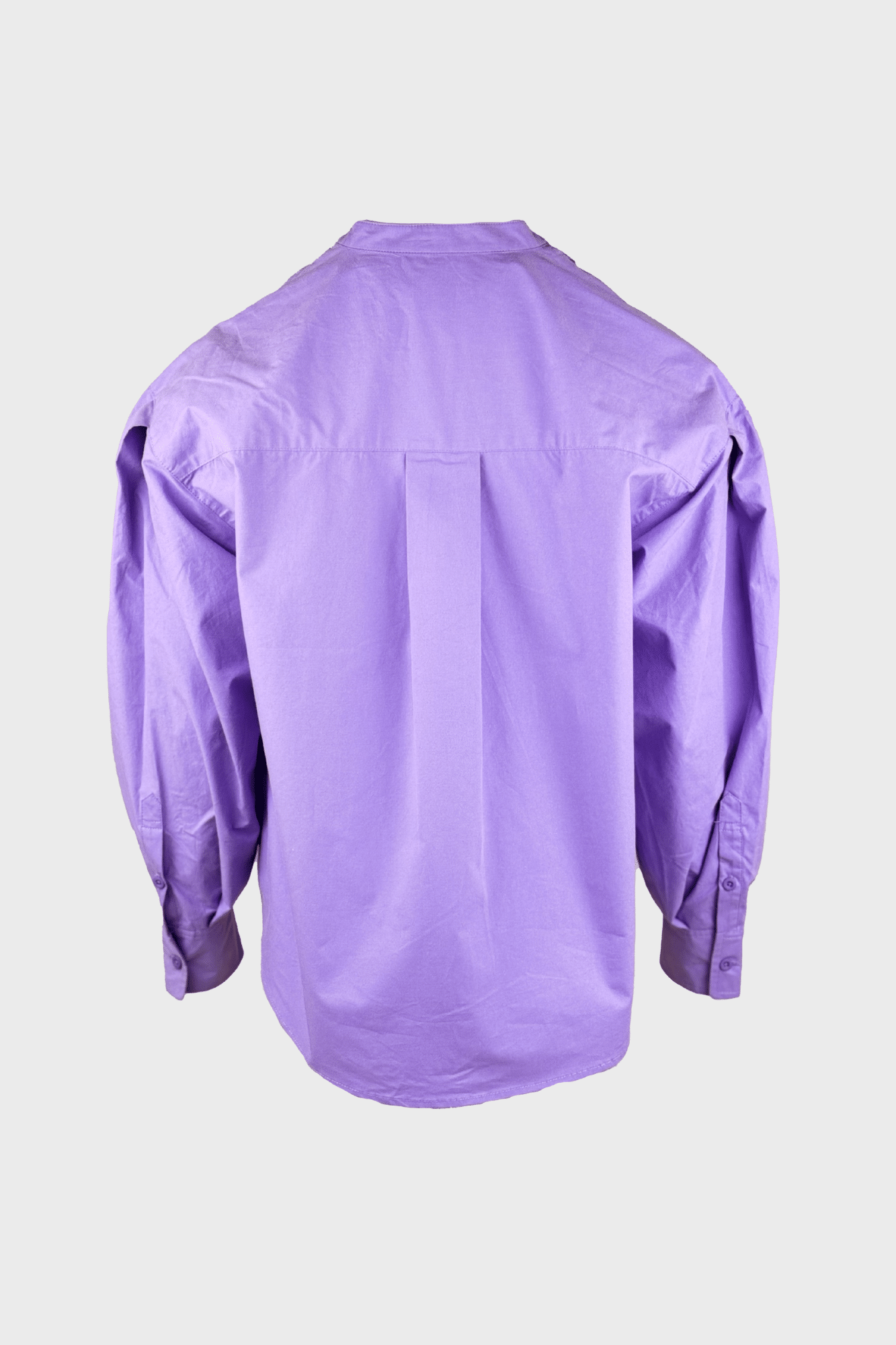 Purple blouse with matching collar and pintuck detailing - Image 2