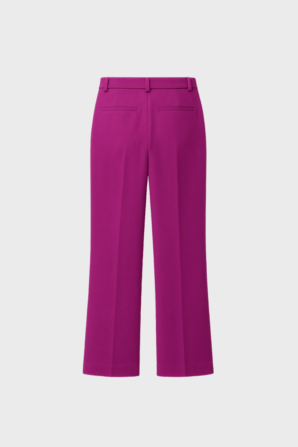 Wide-leg trousers with high waist and tailored fit, button closure and belt loops - Image 2