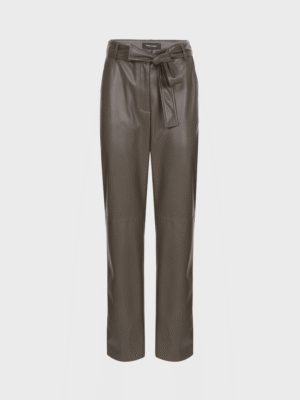 Bronze colored wide-leg trousers