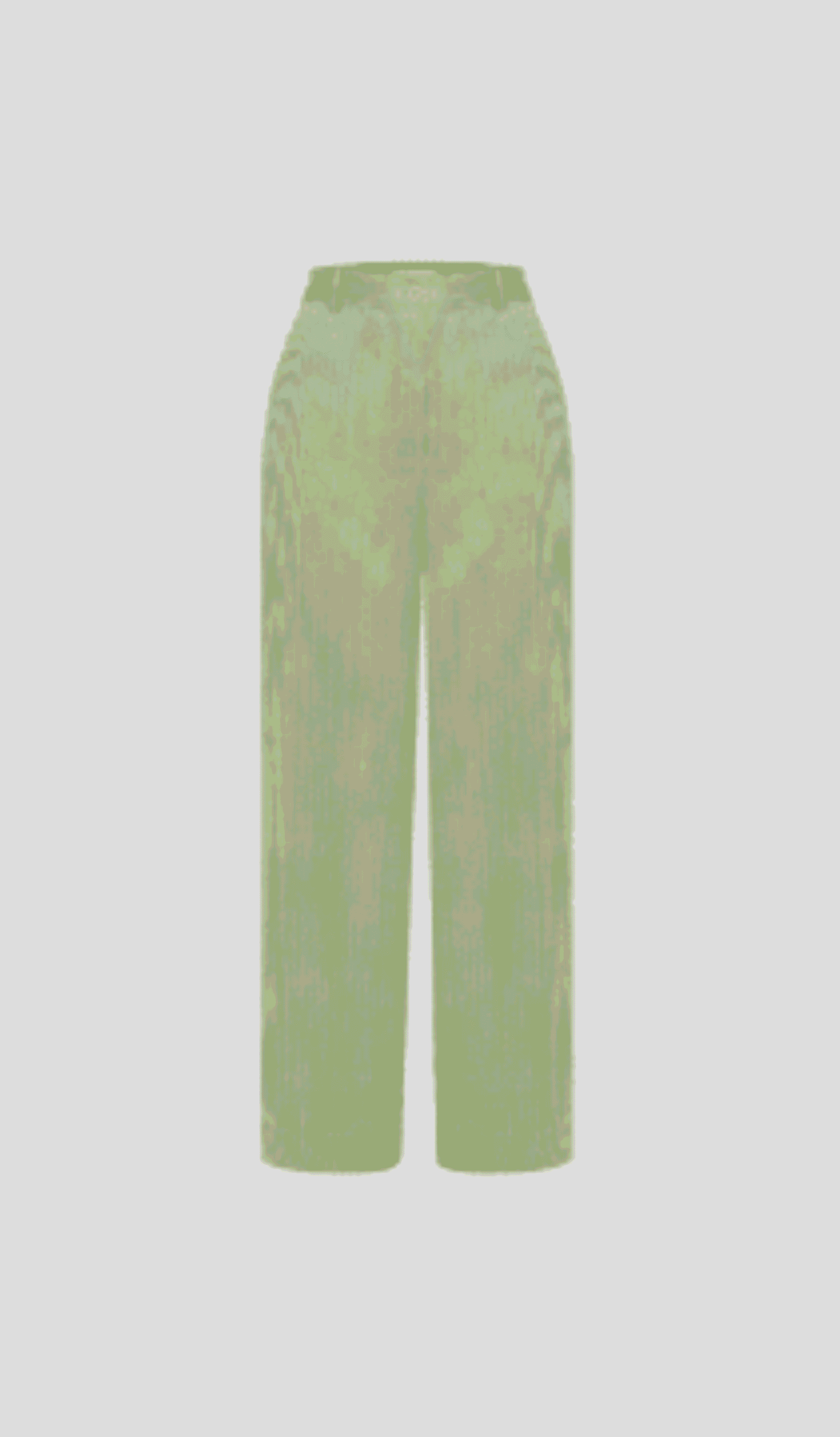 Mint-green comfortable classic pants