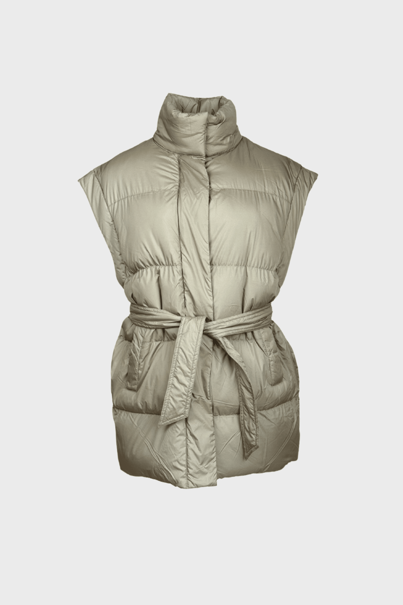Classic beige bodywarmer with regular fit