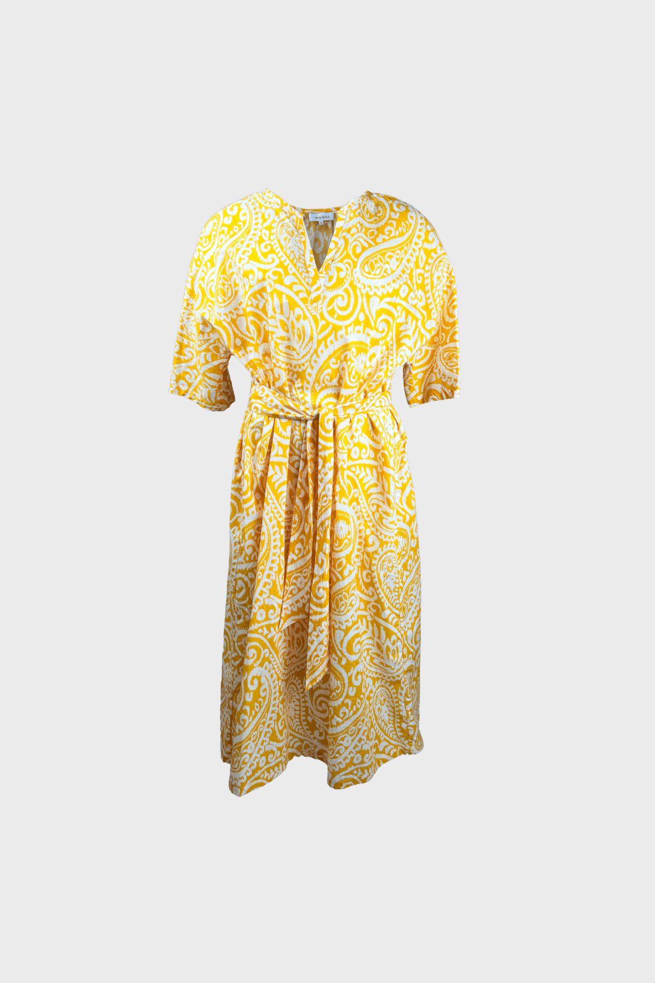 Vibrant printed midi dress