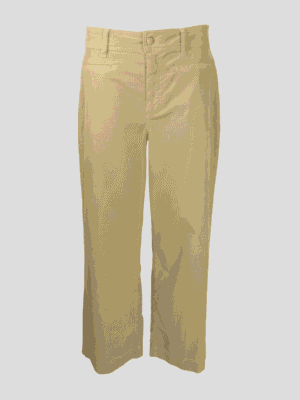 Beige soft pants with multiple pockets