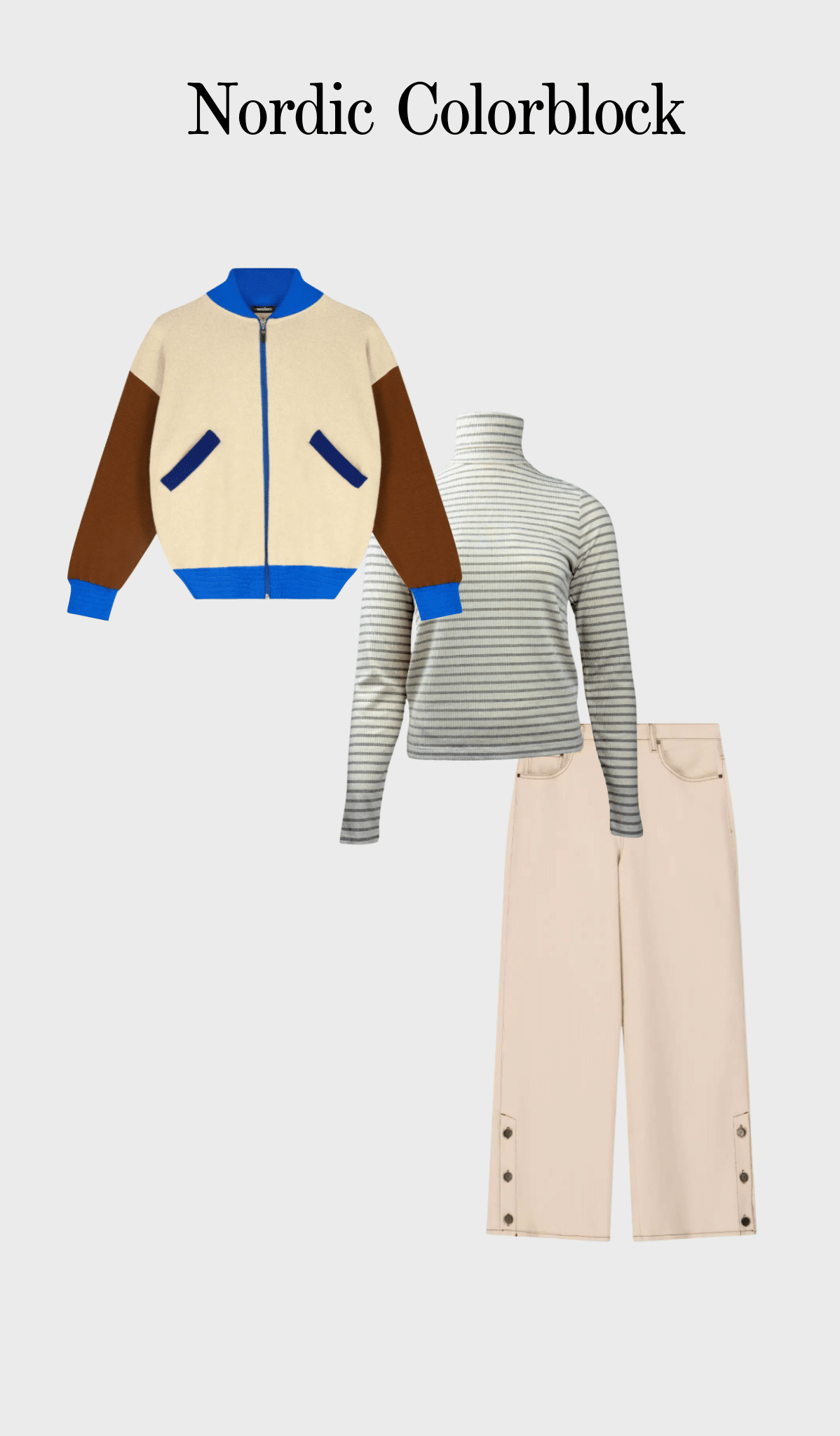 Striped turtleneck top - Image 3