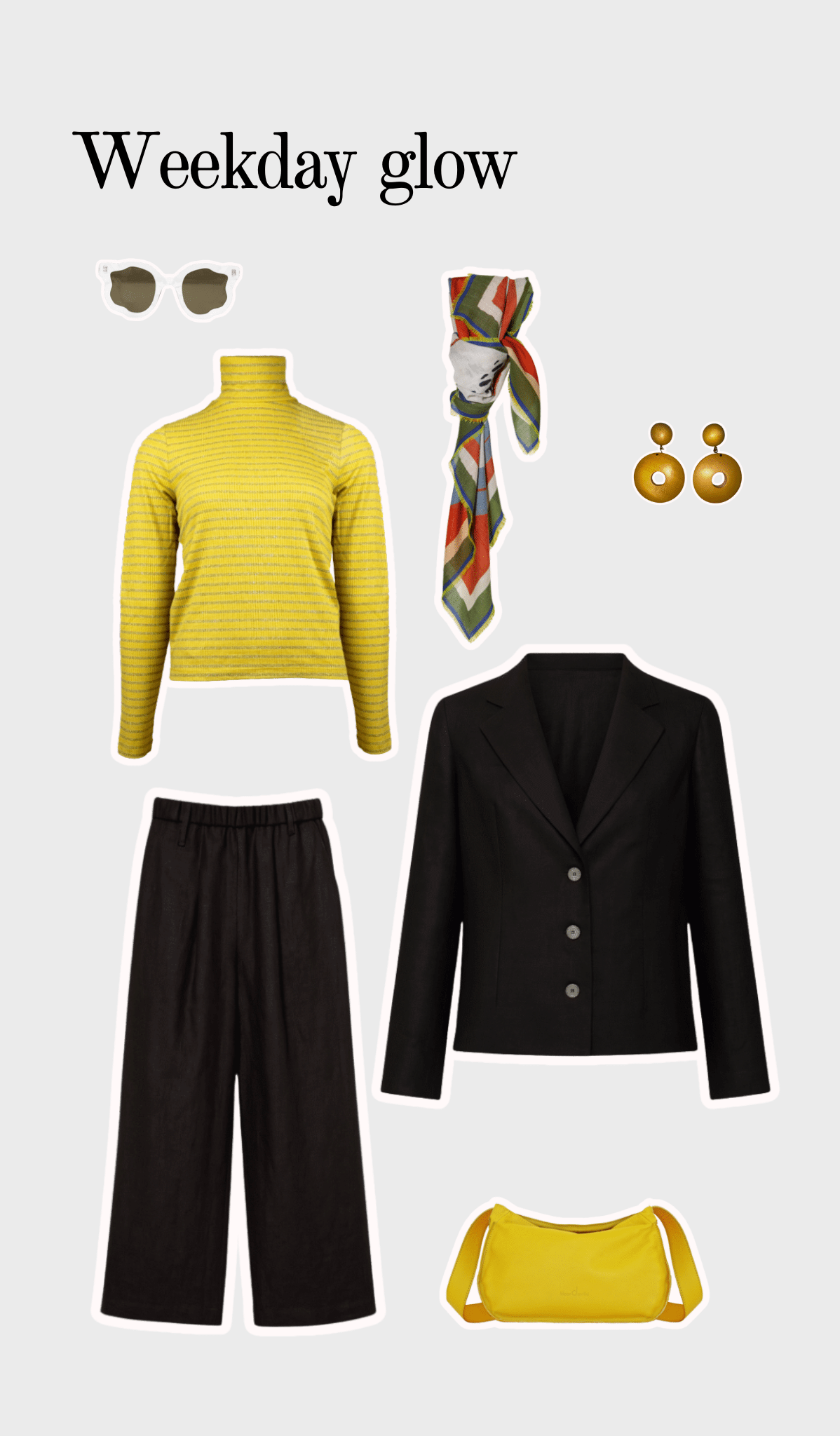 Mustard yellow turtleneck sweater - Image 3