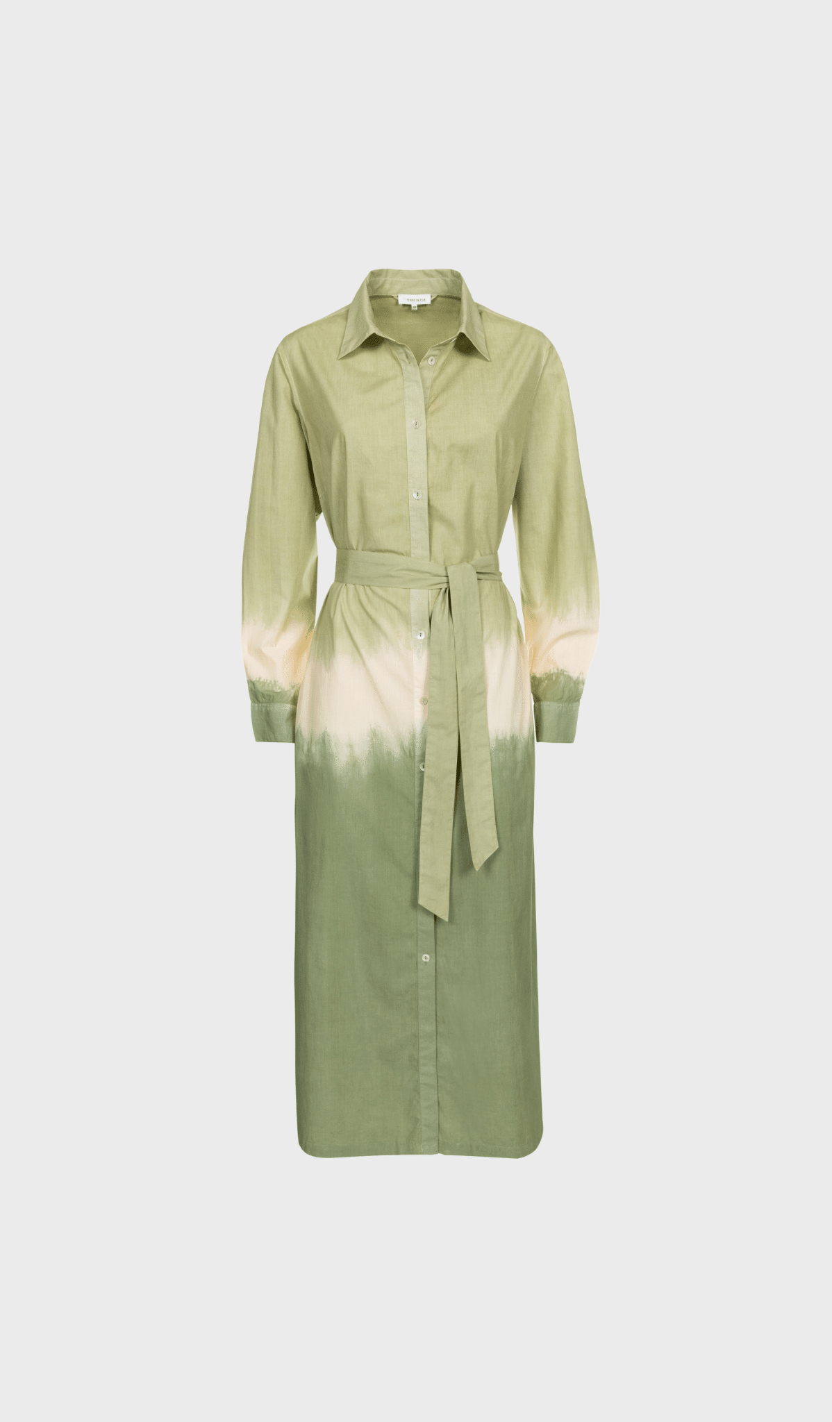 Green long-sleeved dress