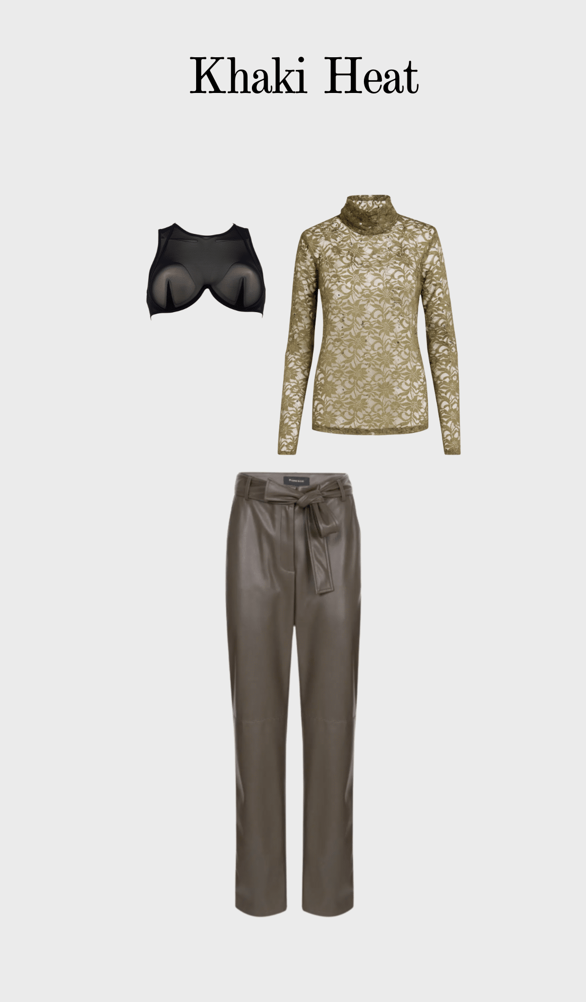 Bronze colored wide-leg trousers - Image 5