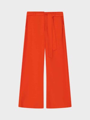 High-rise straight leg trousers